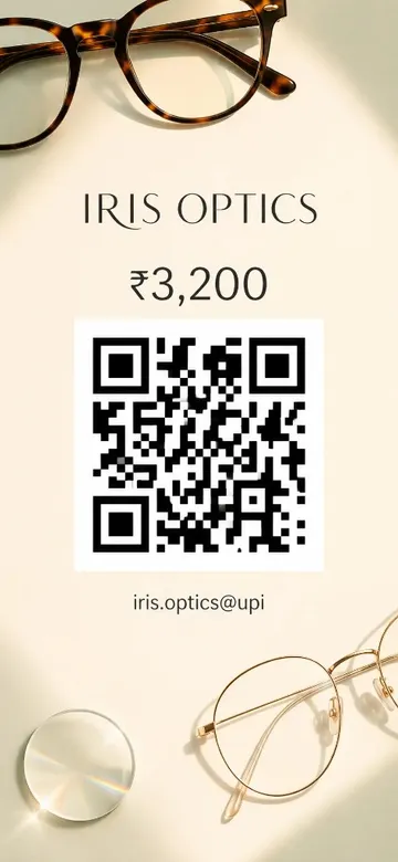 Eyeglasses QR poster
