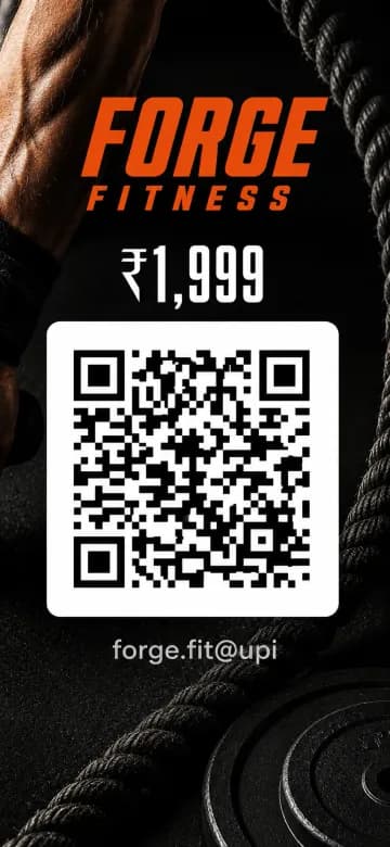Fitness QR poster