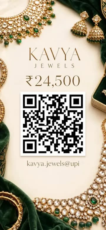 Jewellery QR poster