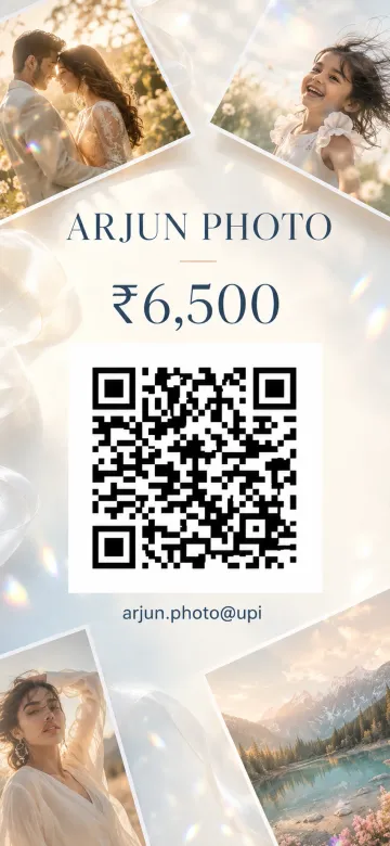 Photographer QR poster